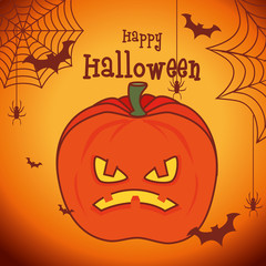 Happy halloween party festival card