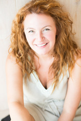 Naklejka premium Portrait of pretty mature woman
