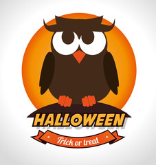 Happy halloween party festival card