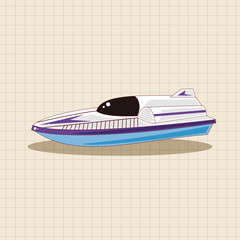 Transportation boat theme elements