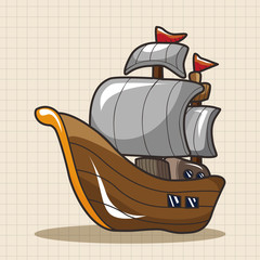pirate ship theme elements