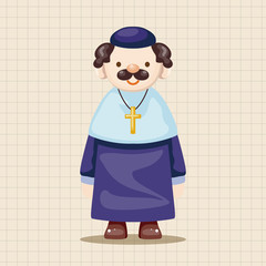 pastor and nun theme elements