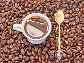 Coffee pattern background