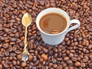 Coffee pattern background
