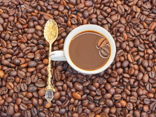 Coffee pattern background