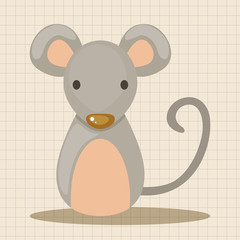Chinese Zodiac rat theme elements