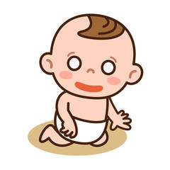 驚く赤ちゃん
