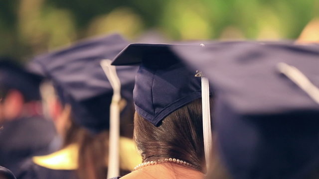 Graduates graduating from higher education