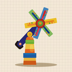 Amusement park facilities theme elements