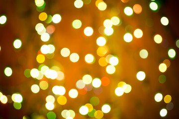 Christmas  abstract background with bokeh lights