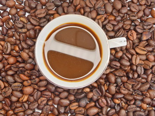 Coffee pattern background