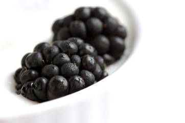 Delicious yogurt and fresh berries for breakfast
