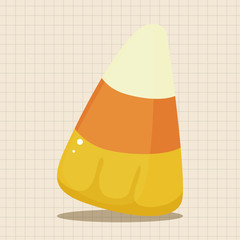 Halloween candy theme elements