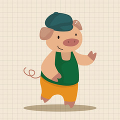 Three Little Pigs theme elements