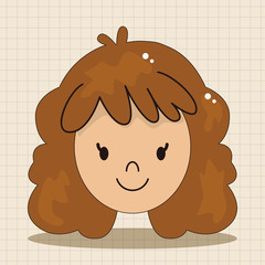 face chatacter theme elements vector,eps