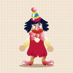 clowns theme elements vector,eps