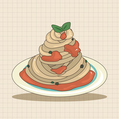 Italian food theme elements