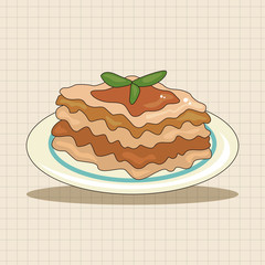 Italian food theme elements