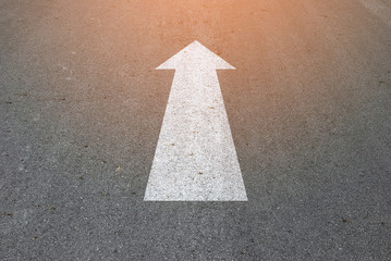 Arrow on road texture