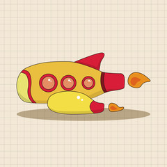 spaceship theme elements vector,eps