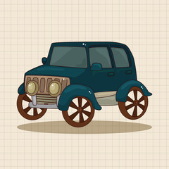 transportation car theme elements vector,eps