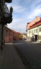 Fototapeta na wymiar Old district in Vilnius
