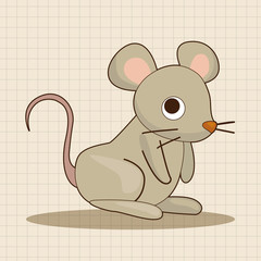 animal mouse cartoon theme elements