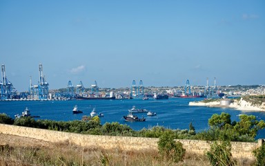 Fototapeta premium View to Marsaxlokk, Malta