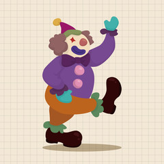 clowns theme elements vector,eps