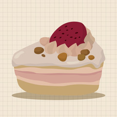 decorating cake theme elements vector,eps10