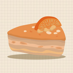 decorating cake theme elements vector,eps10