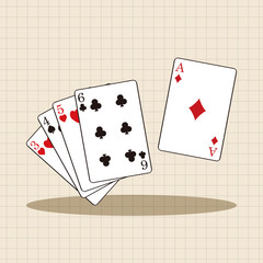 casino poker card theme elements