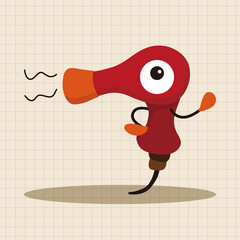 hair products theme hair dryer elements