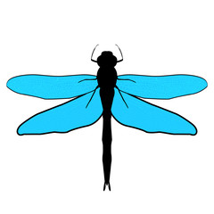 Abstract design dragonfly
