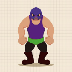 Wrestler theme elements