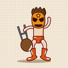 Wrestler theme elements