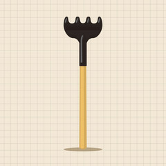 gardening shovel theme elements