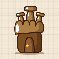 Building house tower theme elements