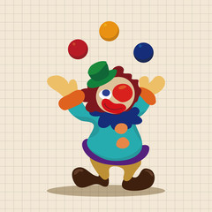 circus clown theme elements