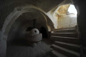 Olive Oil-press cave at Beit Guvrin, Israel