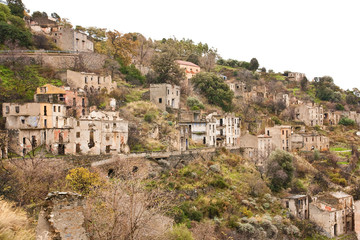 Fototapeta na wymiar Ruins of Gairo in Sardinia 2