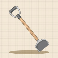 gardening shovel theme elements