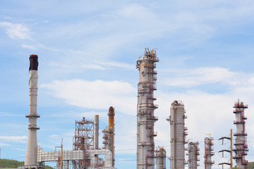 oil and refinery factory industry for background