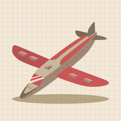 transportation airplane theme elements