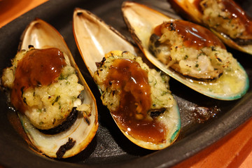 ムール貝のガーリック焼き