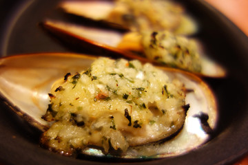 ムール貝のガーリック焼き