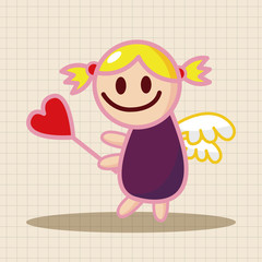 angel theme elements vector,eps