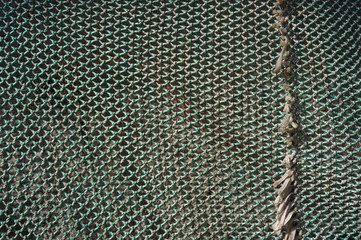 Fishing net texture.
