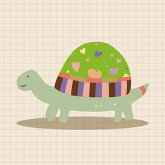 animal turtle theme elements vector,eps