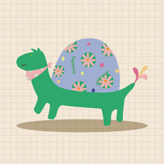 animal turtle theme elements vector,eps